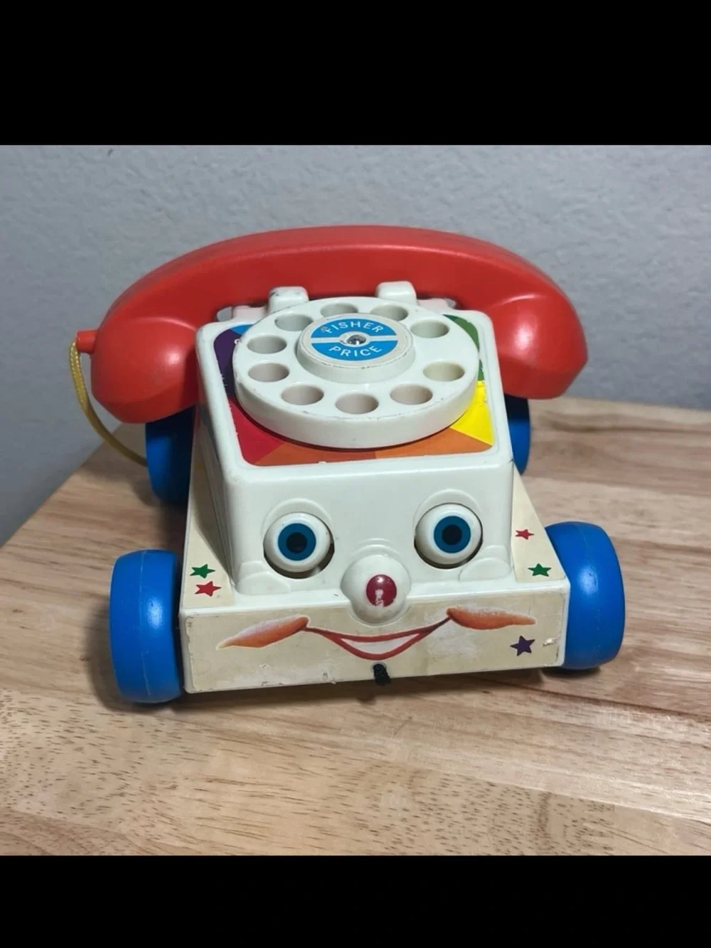Vintage 2009 Millenial Edition 1960s Style Fisher Price Chatter Phone Pull Toy
